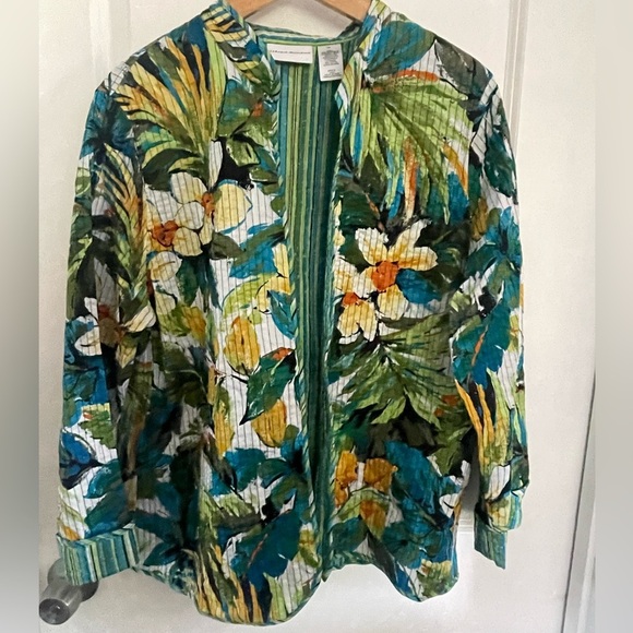 Alfred Dunner Multicolor Floral Jacket Size 14 - Picture 1 of 4